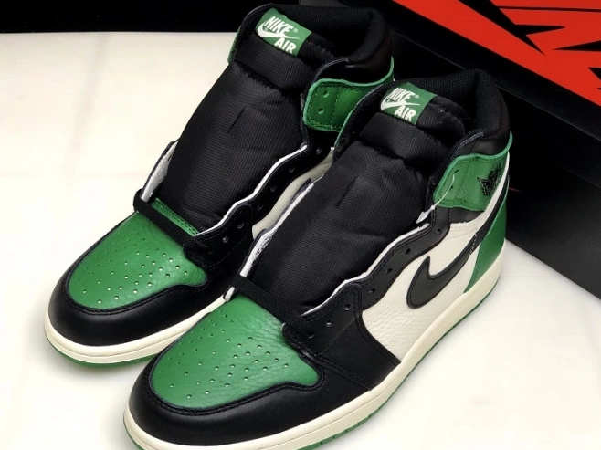 Kicktheory Green Pine NRG Jordan High 555088-302 1 Air OG Sail-Black 0727